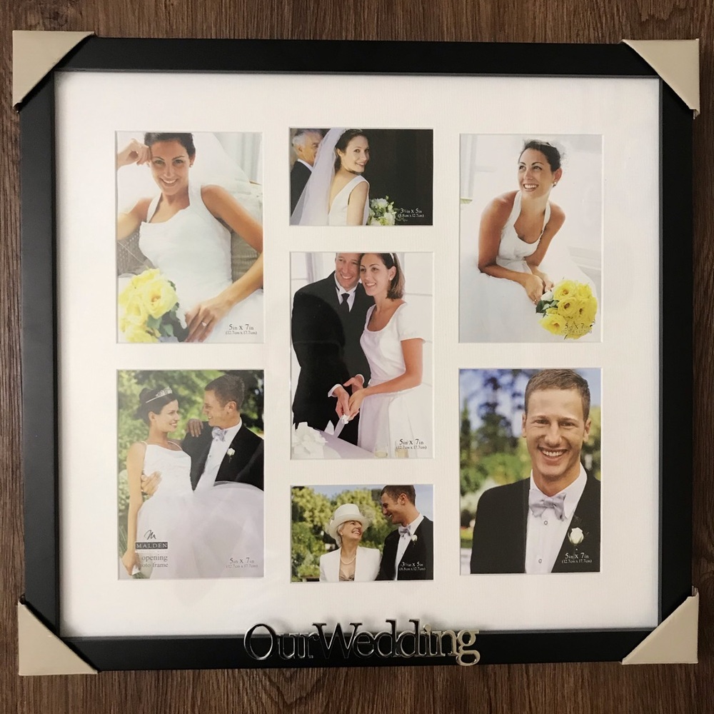 “Our Wedding” framed photo collage